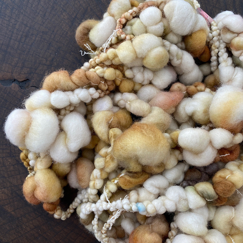 Salty caramel Jumbo boucle Art yarn
