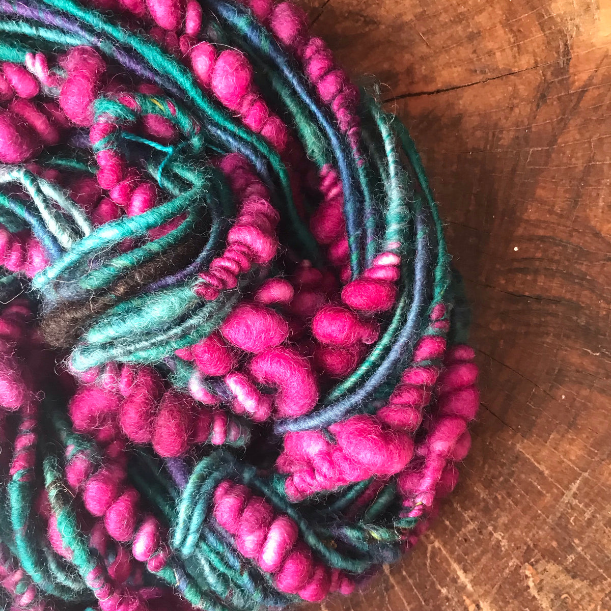 RESERVE Louise D. Teal purple art yarn 100g 25y - Mynoush