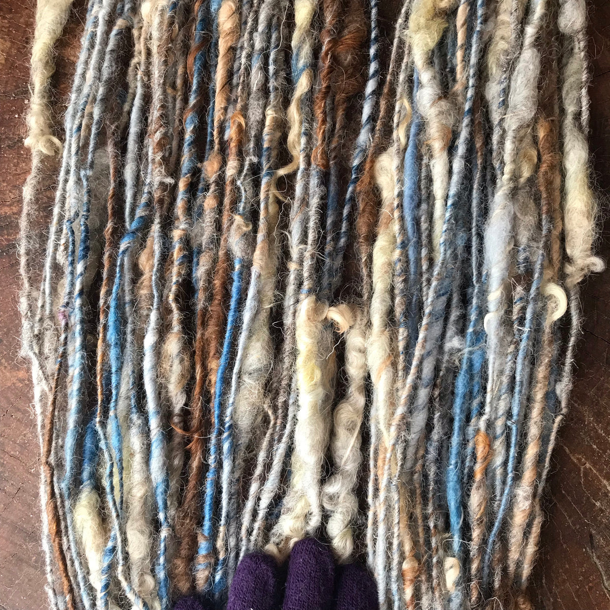 Blue grey art yarn 100g 55y - Mynoush