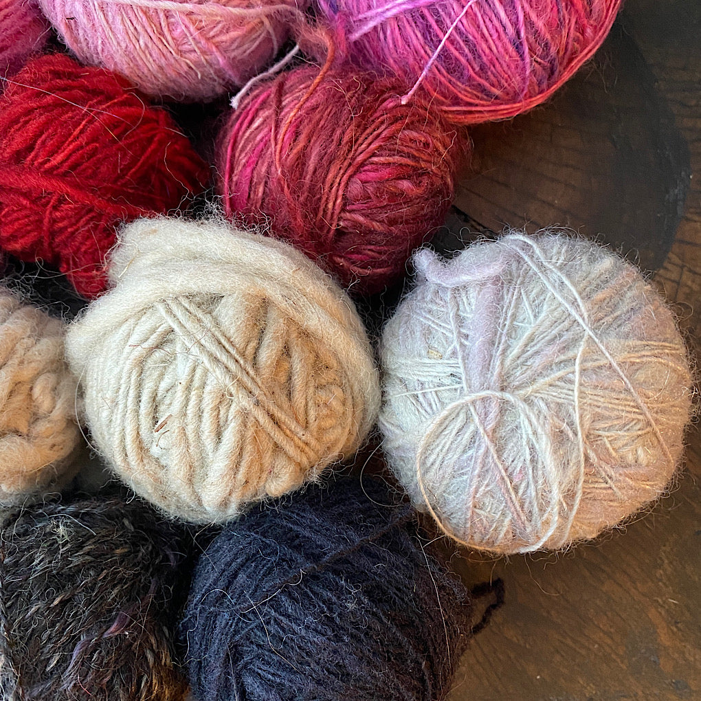 Large lot of lace hand spun 1.5 pound