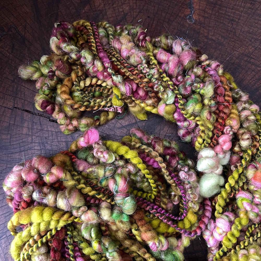 Prairie roses art yarn