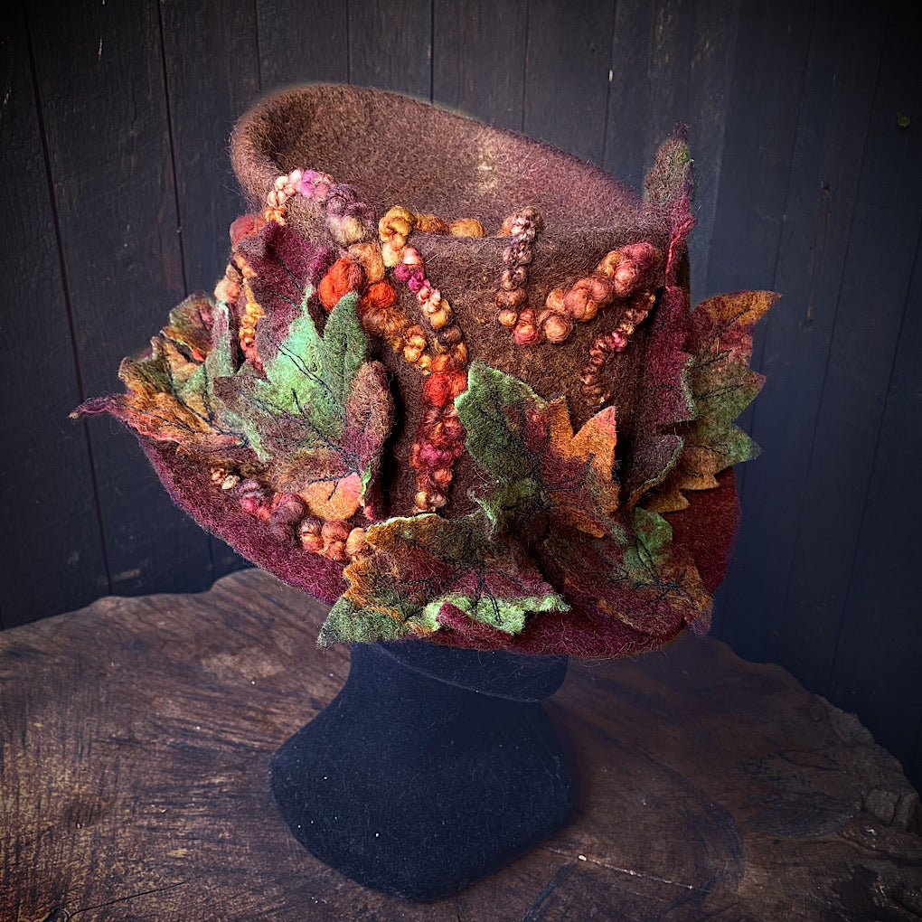 Legend of fall Felted hat