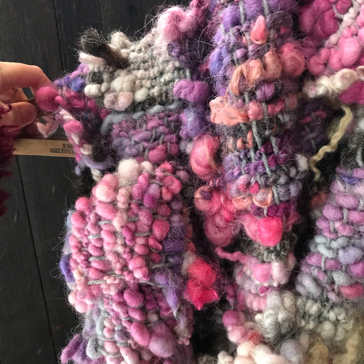 Pink scarf 100% Wool - Foulard 100% laine rose - Mynoush