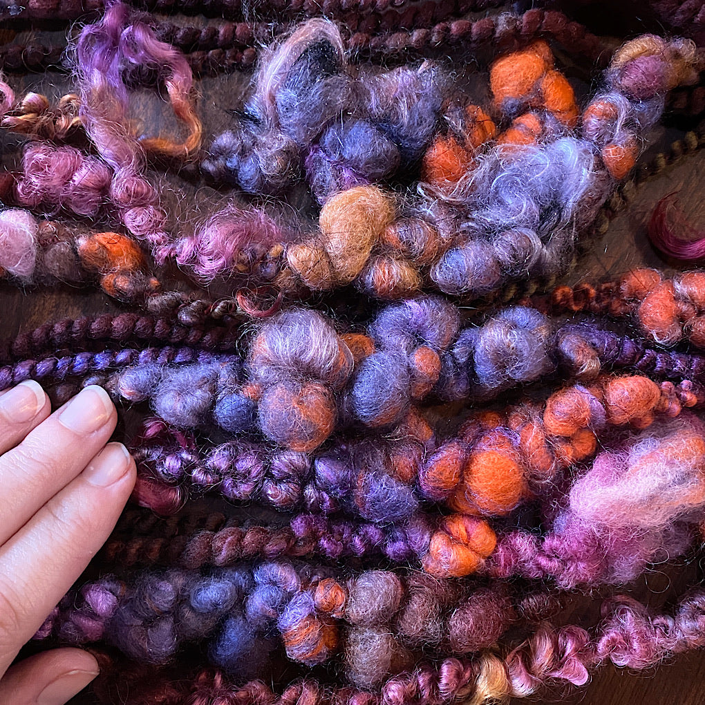 Spooky Aubergine Art yarn