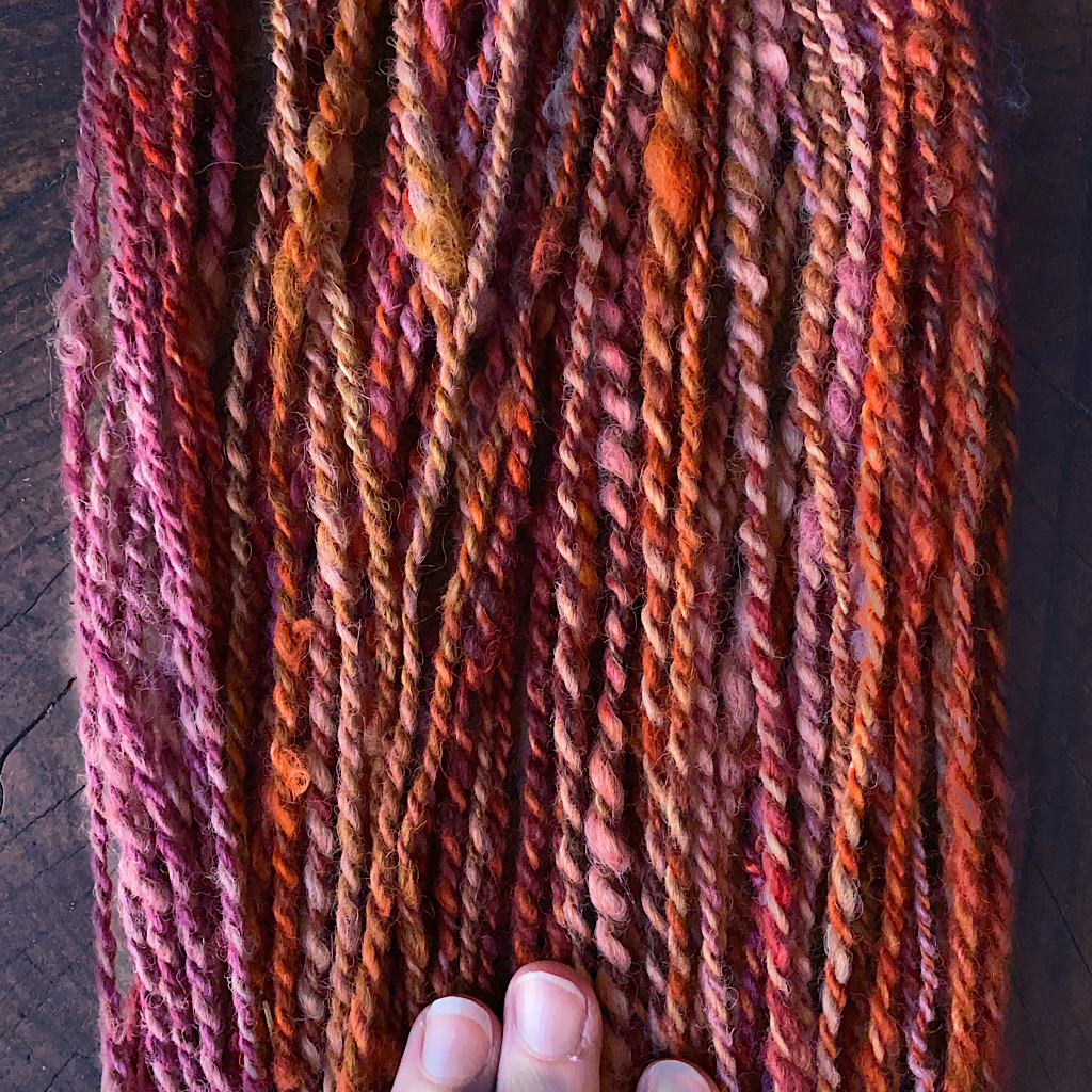 Hand spun alpaca yarn 1