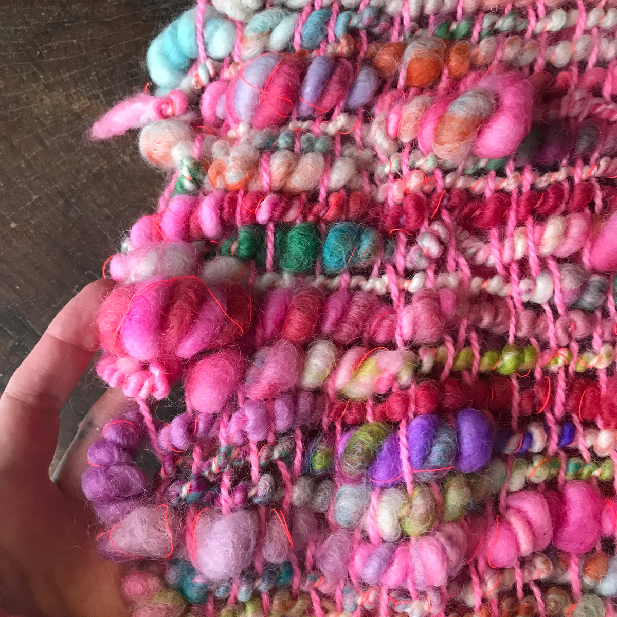 Rainbow scarf wool alpaca- Foulard arc-en-ciel  laine alpaga - Mynoush