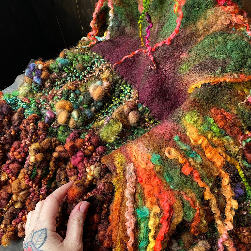 Woodland felted collar