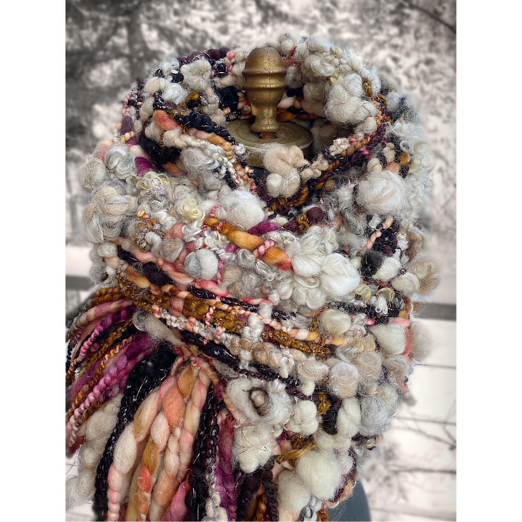 Trees are blushing- Woven scarf