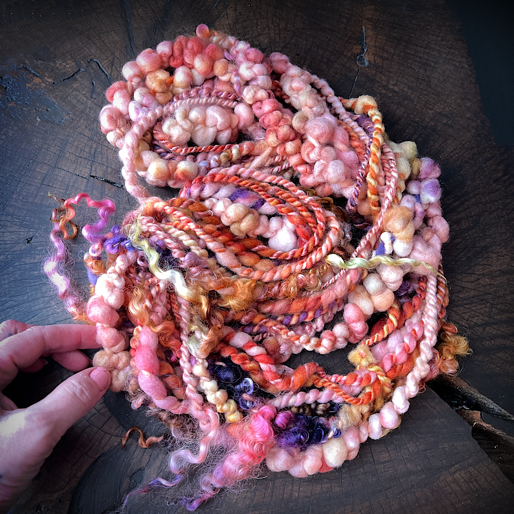 Peaches pie - art yarn