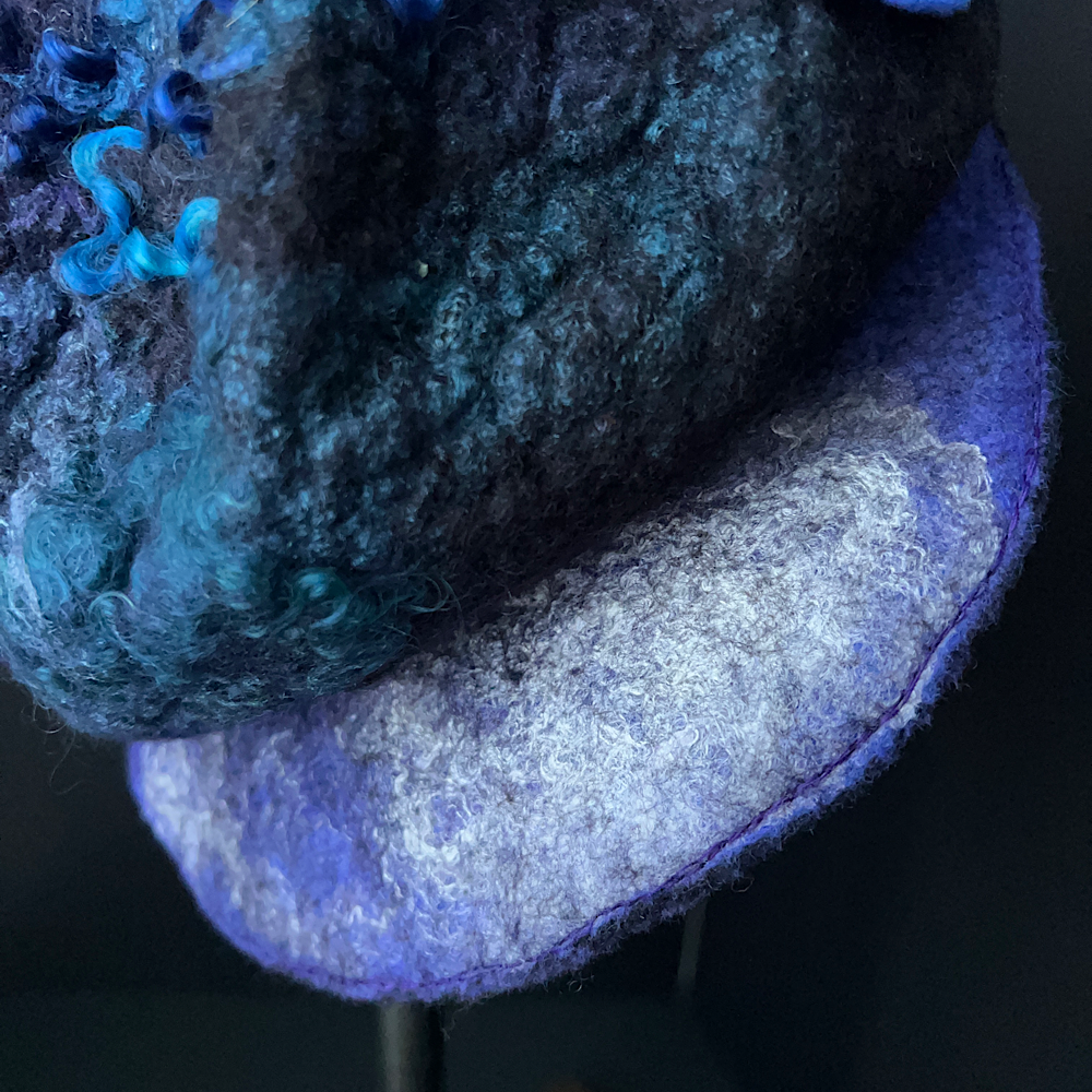 Felted oversized newsboy hat size 23.5”