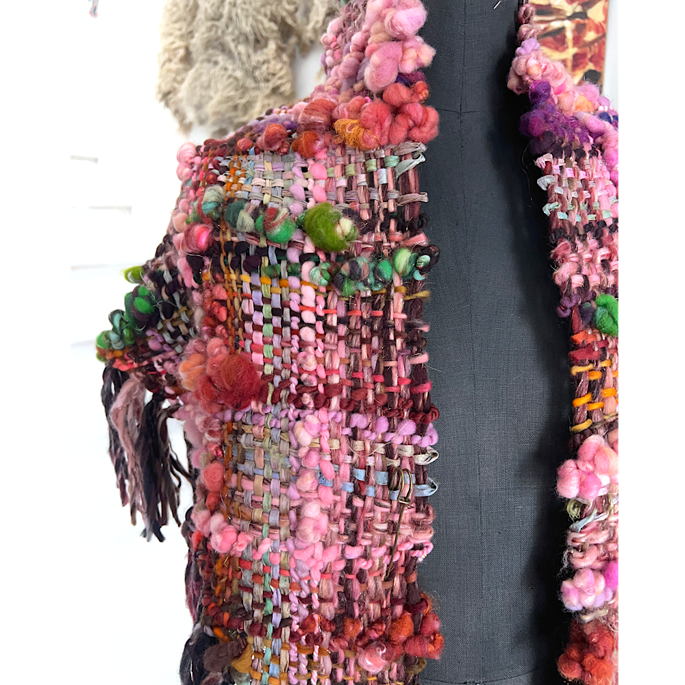 Wood Rose woven Shawl