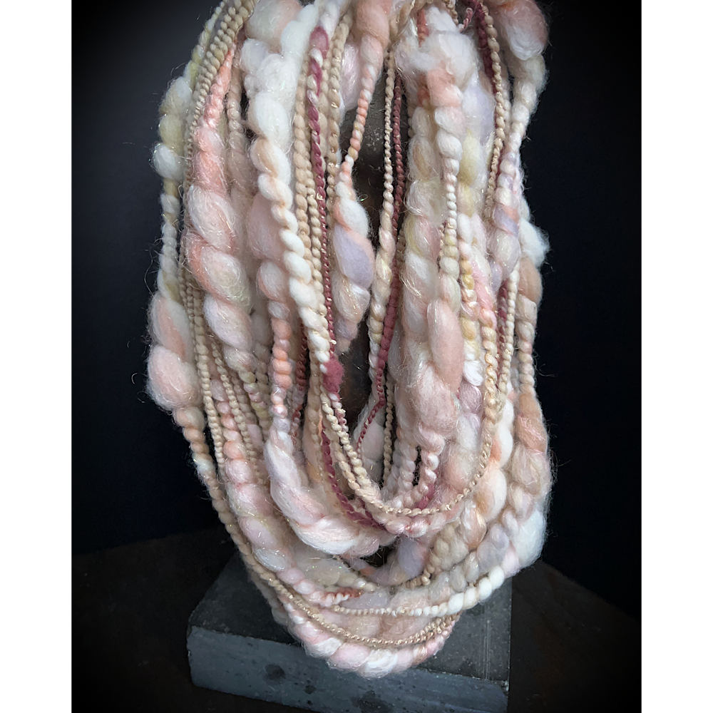 “Golden Rose” Scarf weaving art yarn assortment