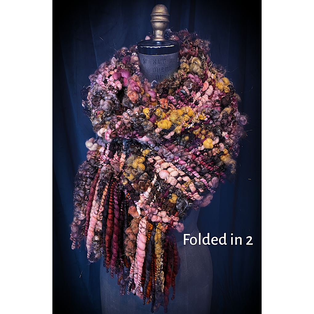 Black Rose Woven scarf