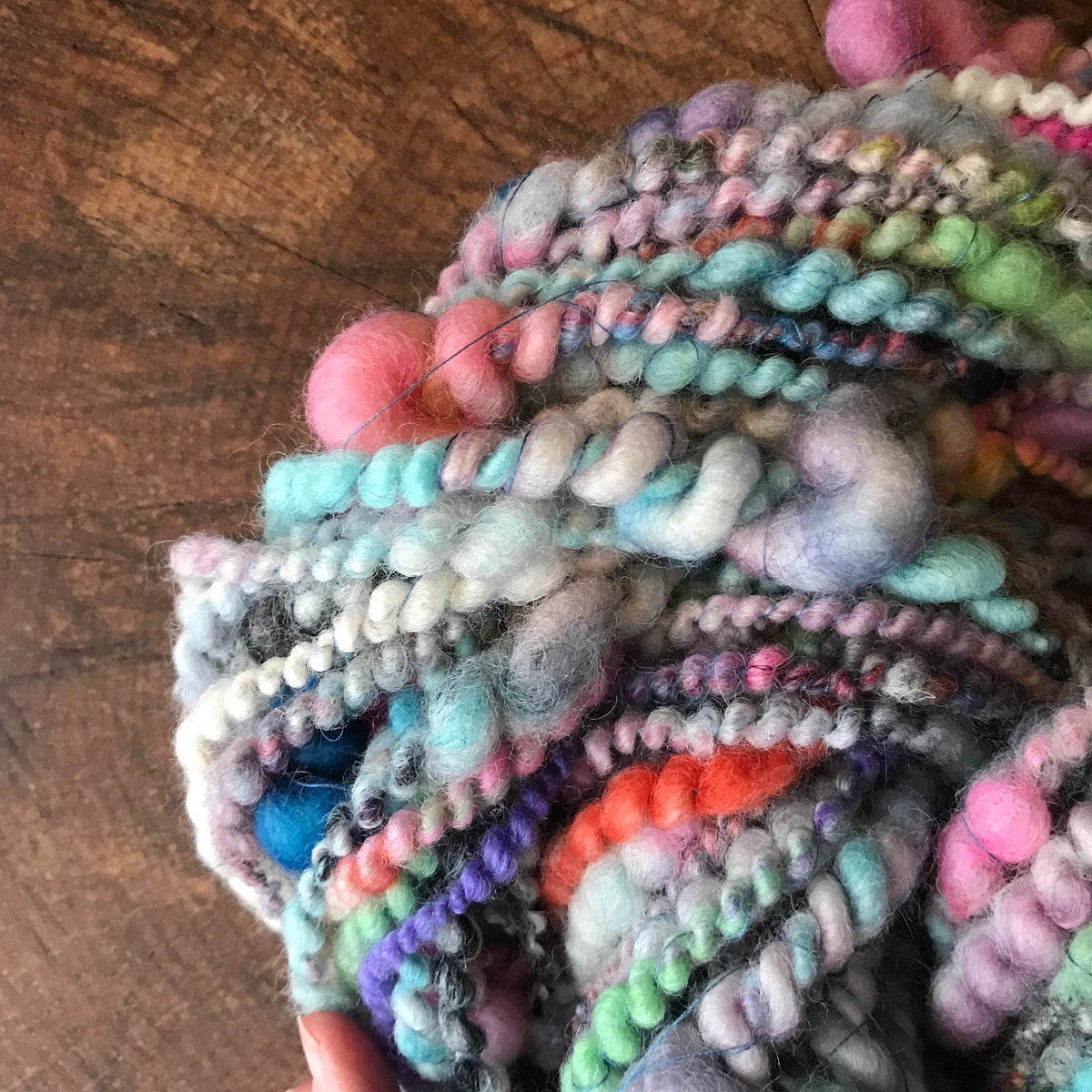 Rainbow blue art yarn 80g - Mynoush