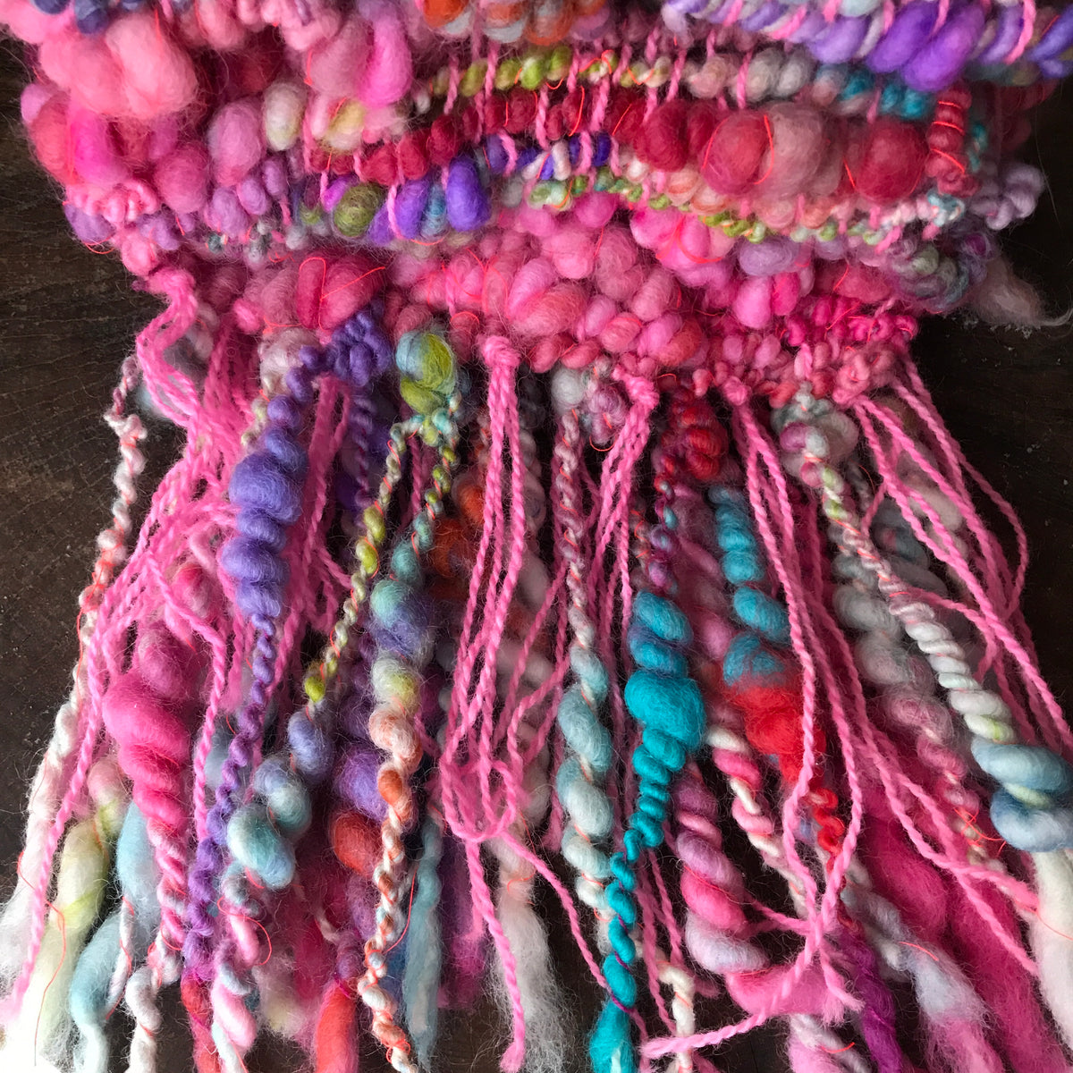 Rainbow scarf wool alpaca- Foulard arc-en-ciel  laine alpaga - Mynoush