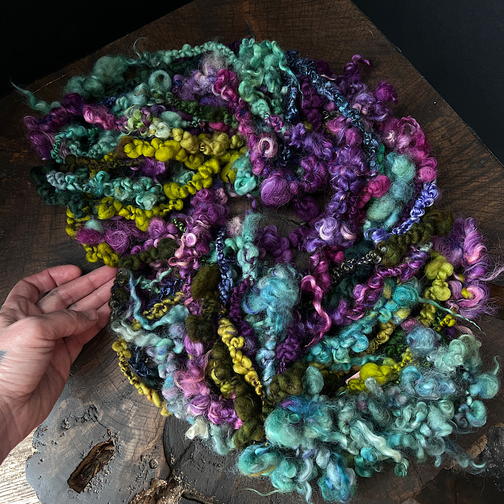 Mermaid curls art yarn