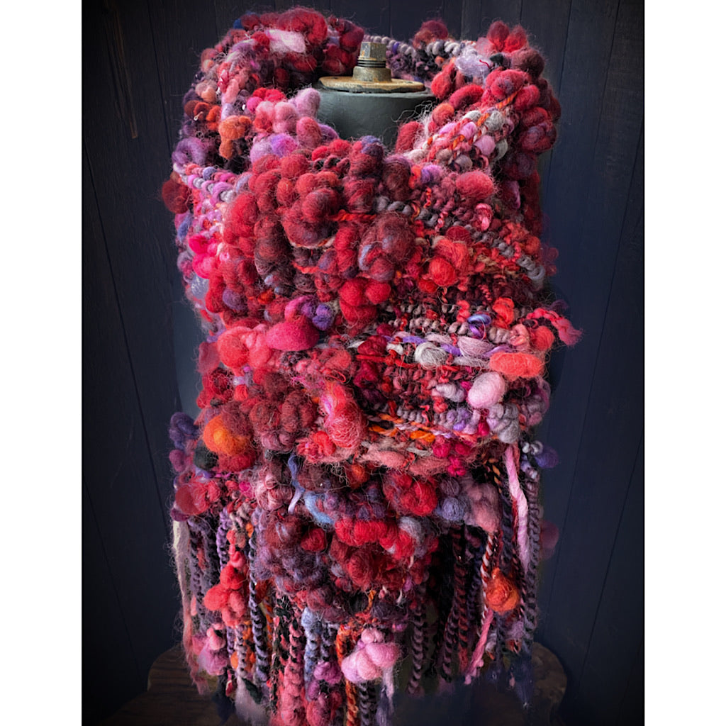 Christmas woven scarf