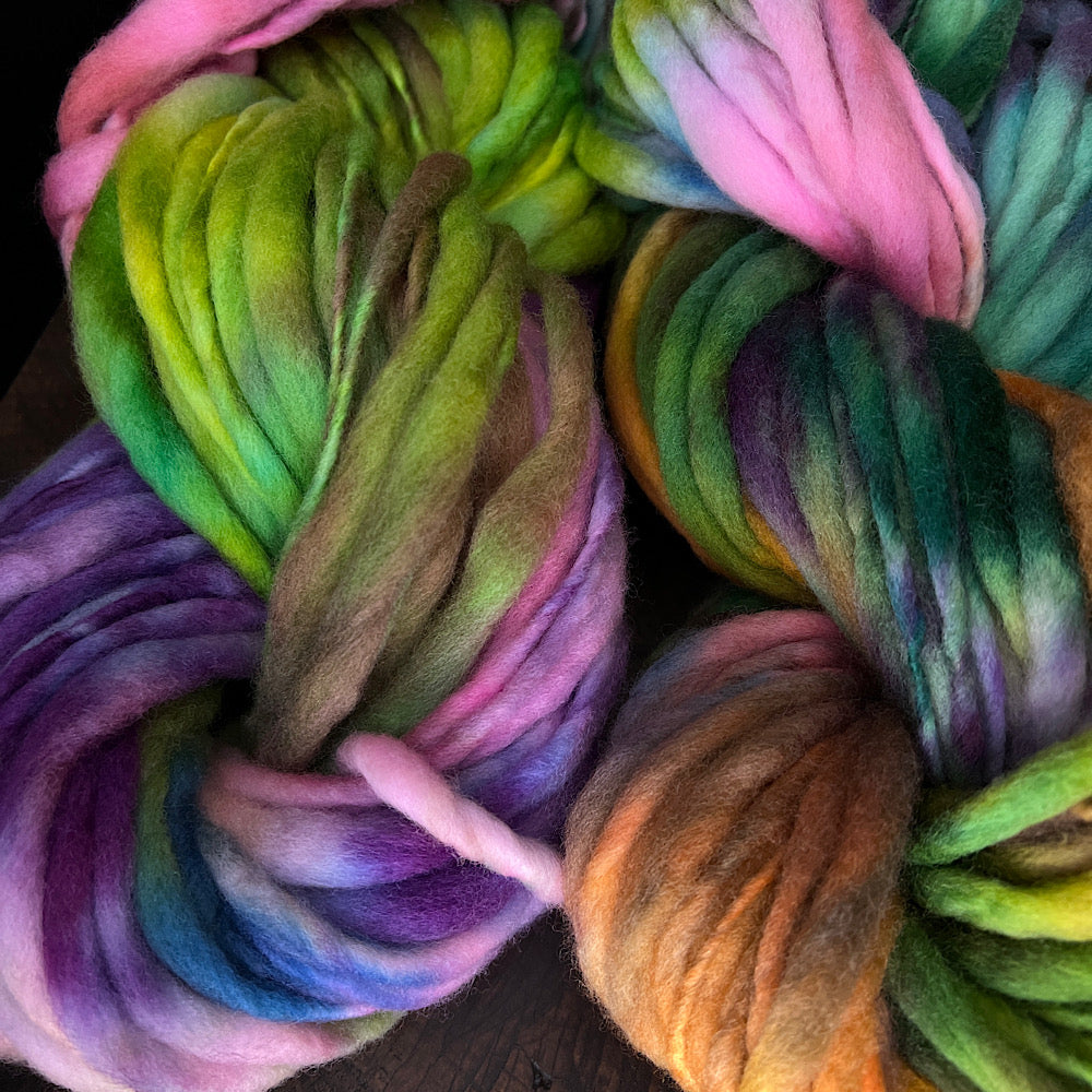 Fluffy yarn set of 3 skeins