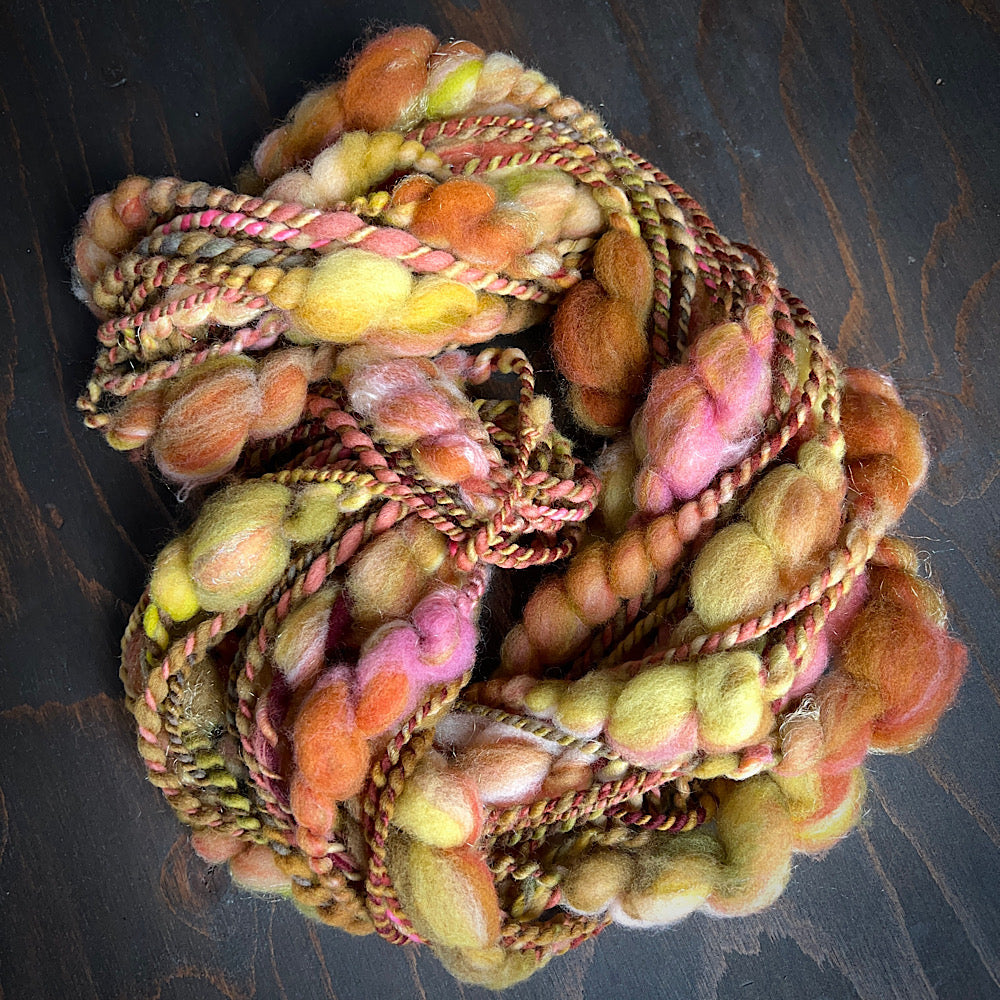 Art yarn for weaving and knitting