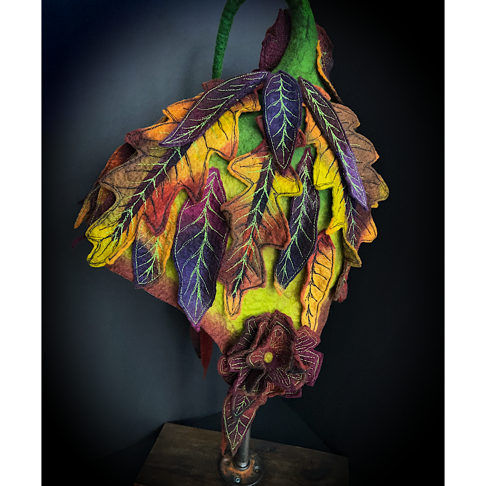 Fall Fairy felted Hood