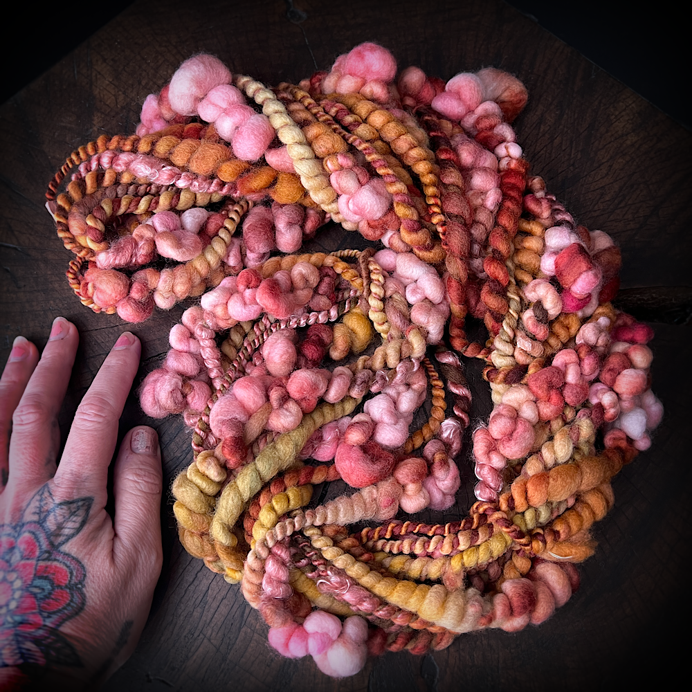 Full Bloom Roses art yarn