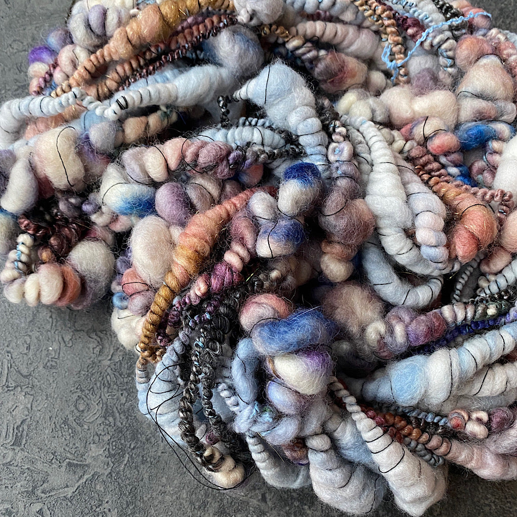 Snow is blushing merino Art yarn