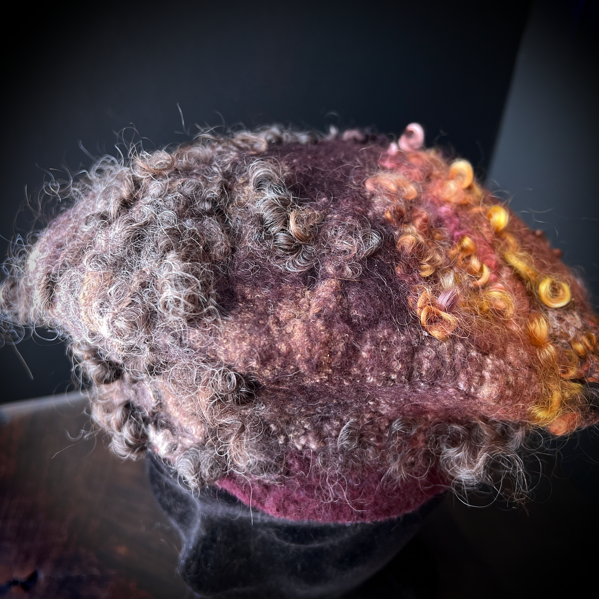 Merino silk beret 21“ 1/4