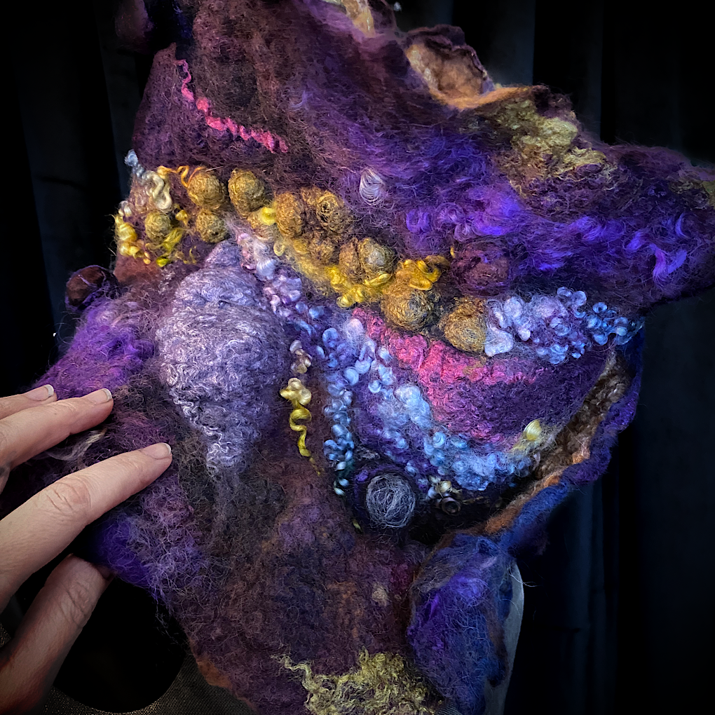 Nebula 2022 - felted scarf