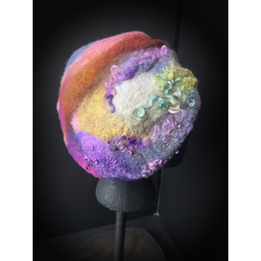 Felted beret size 22” small