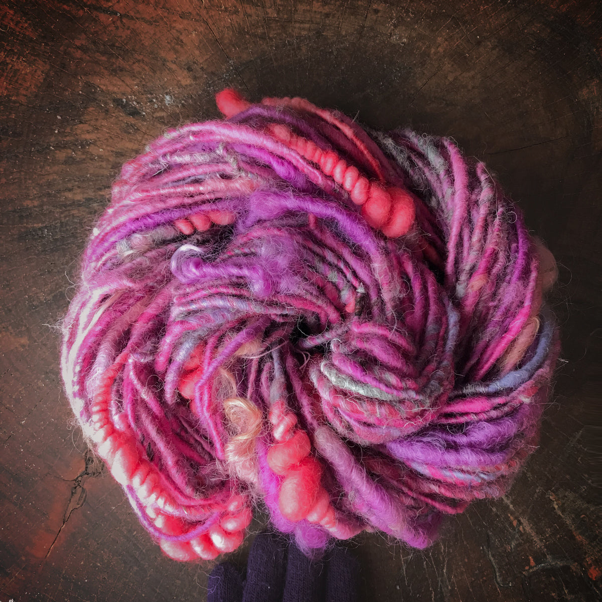Pink art yarn 100g 37y - Mynoush