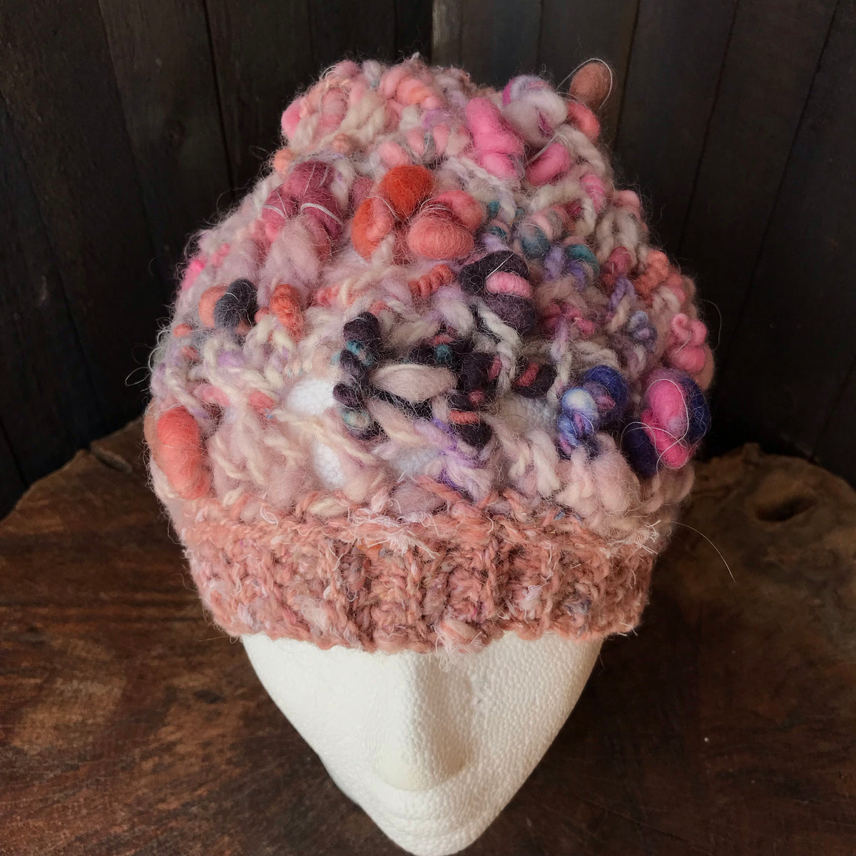Pink knitted summer hat beanie | Tuque légère en tricot rose|18”-23” - Mynoush