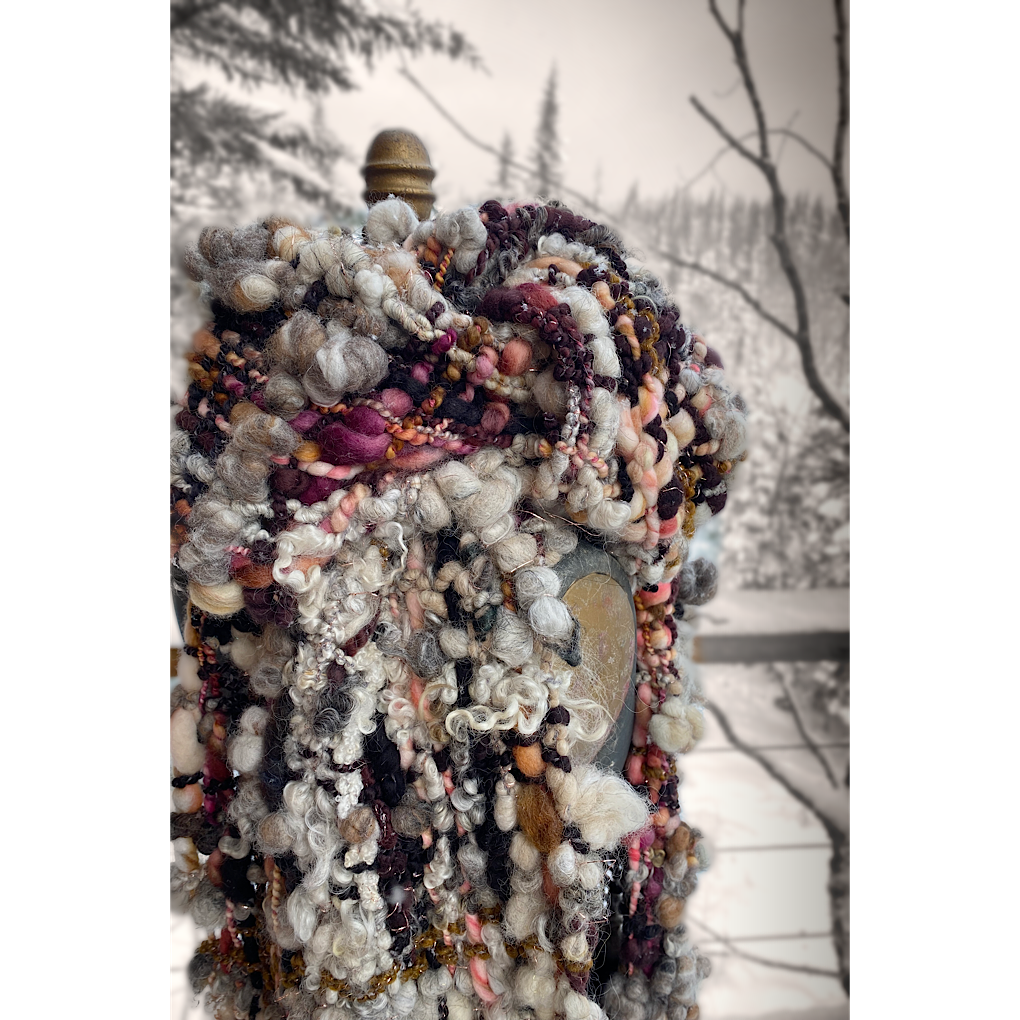 Trees are blushing- Woven scarf