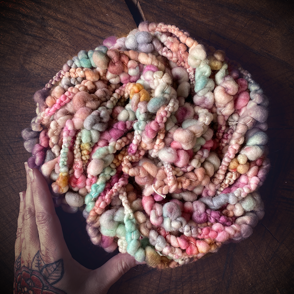 Custom Jumbo Boucle - Vintage pastel