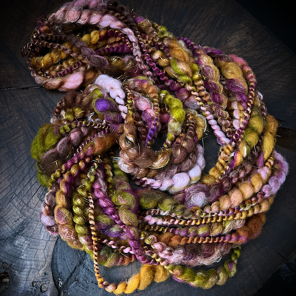 Golden petals fluffy spiral