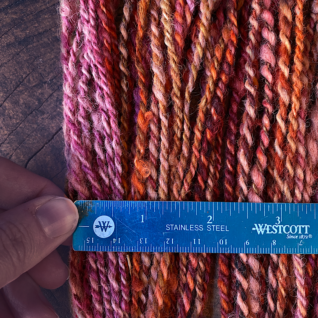 Hand spun alpaca yarn 1