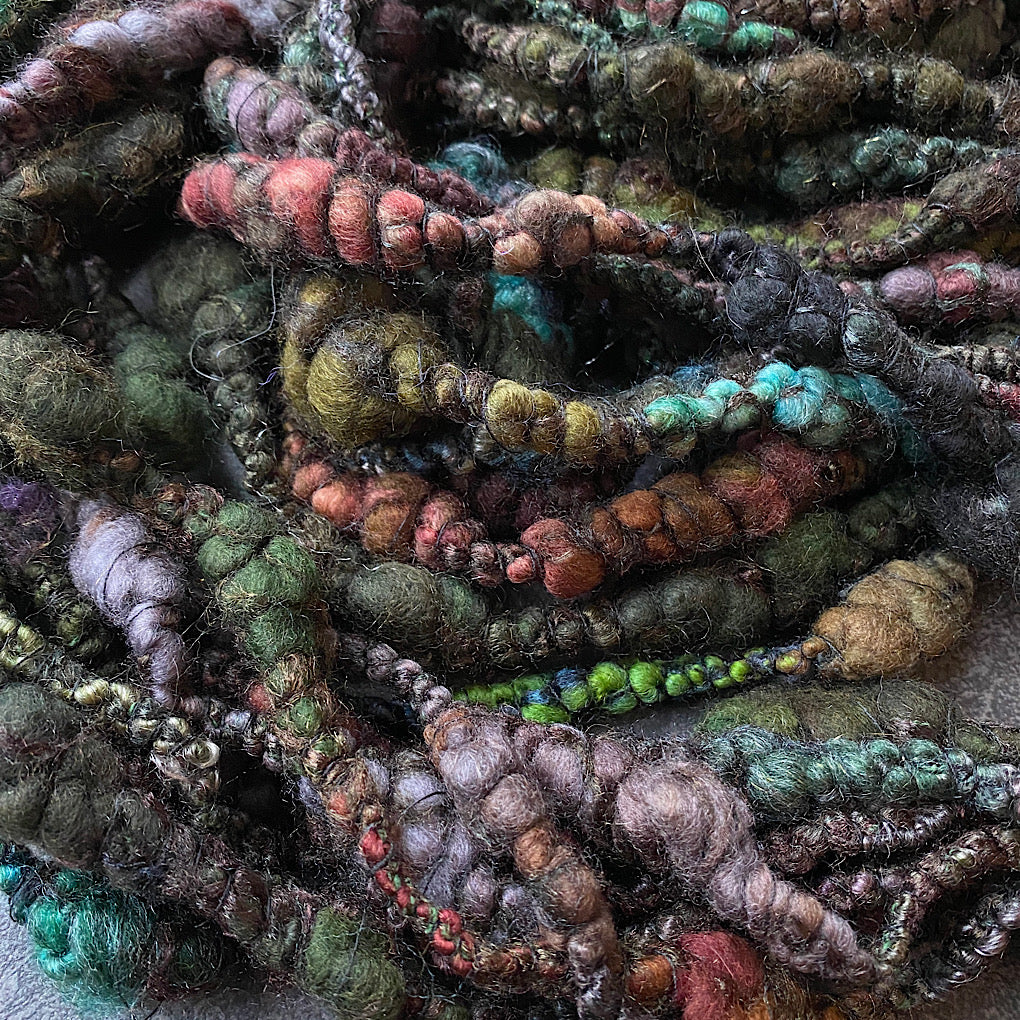 Pine forest Jumbo boucle art yarn