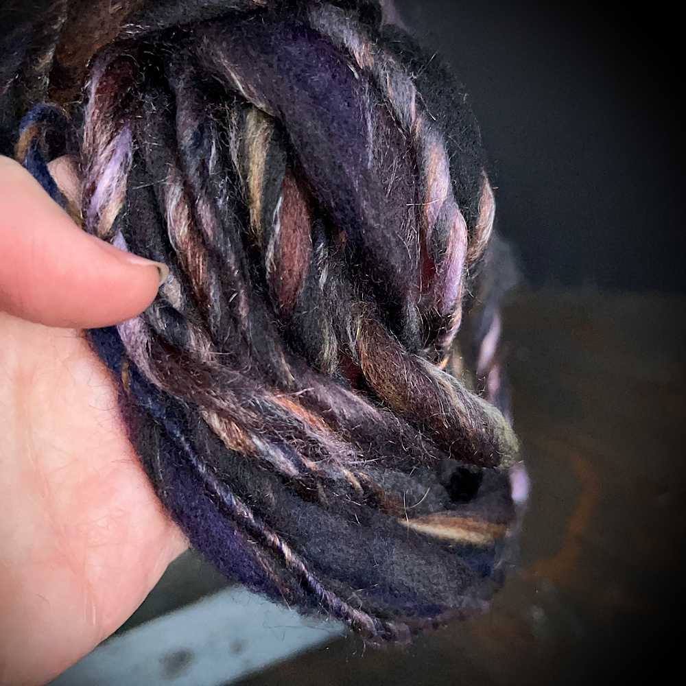 Hand spun single for knitting