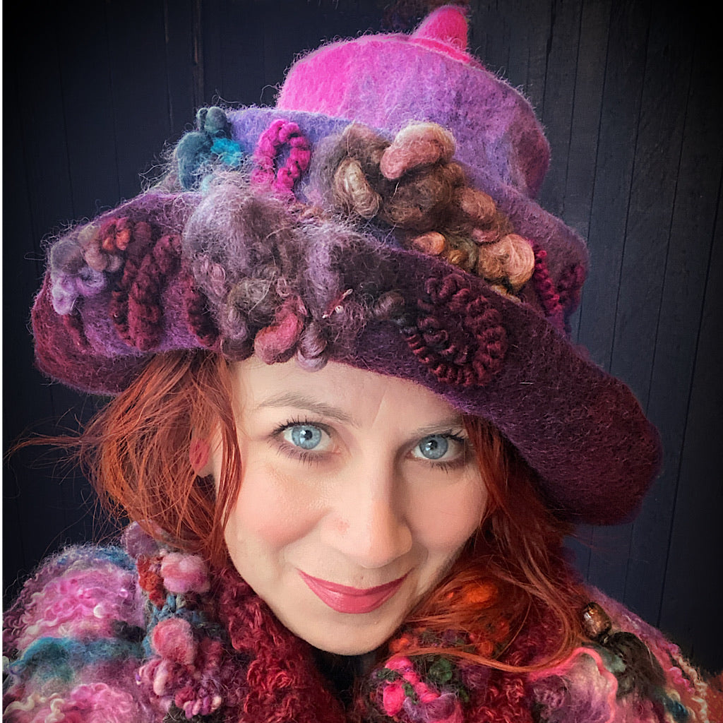 Swirl Felted hat