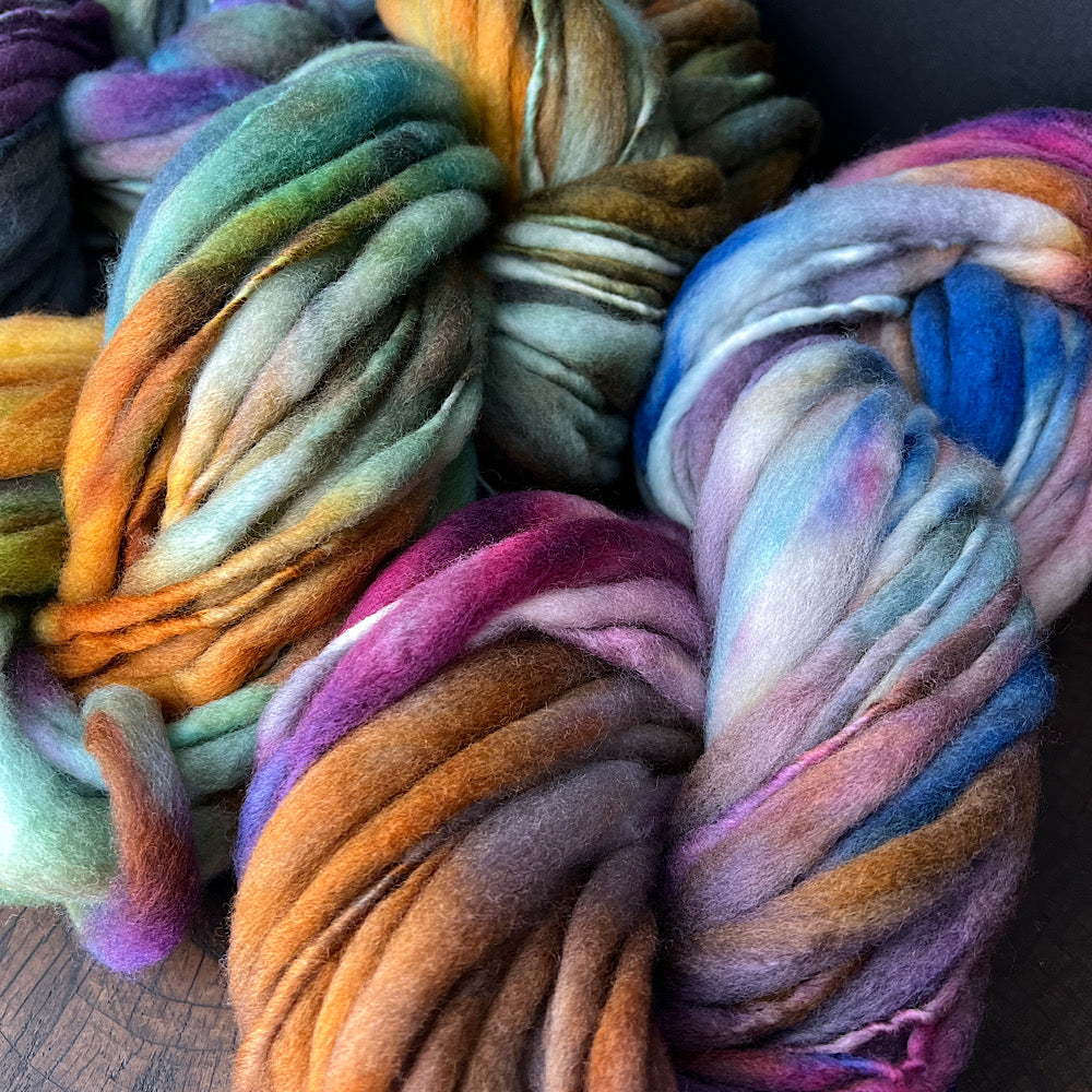 Fluffy yarn set of 3 skeins