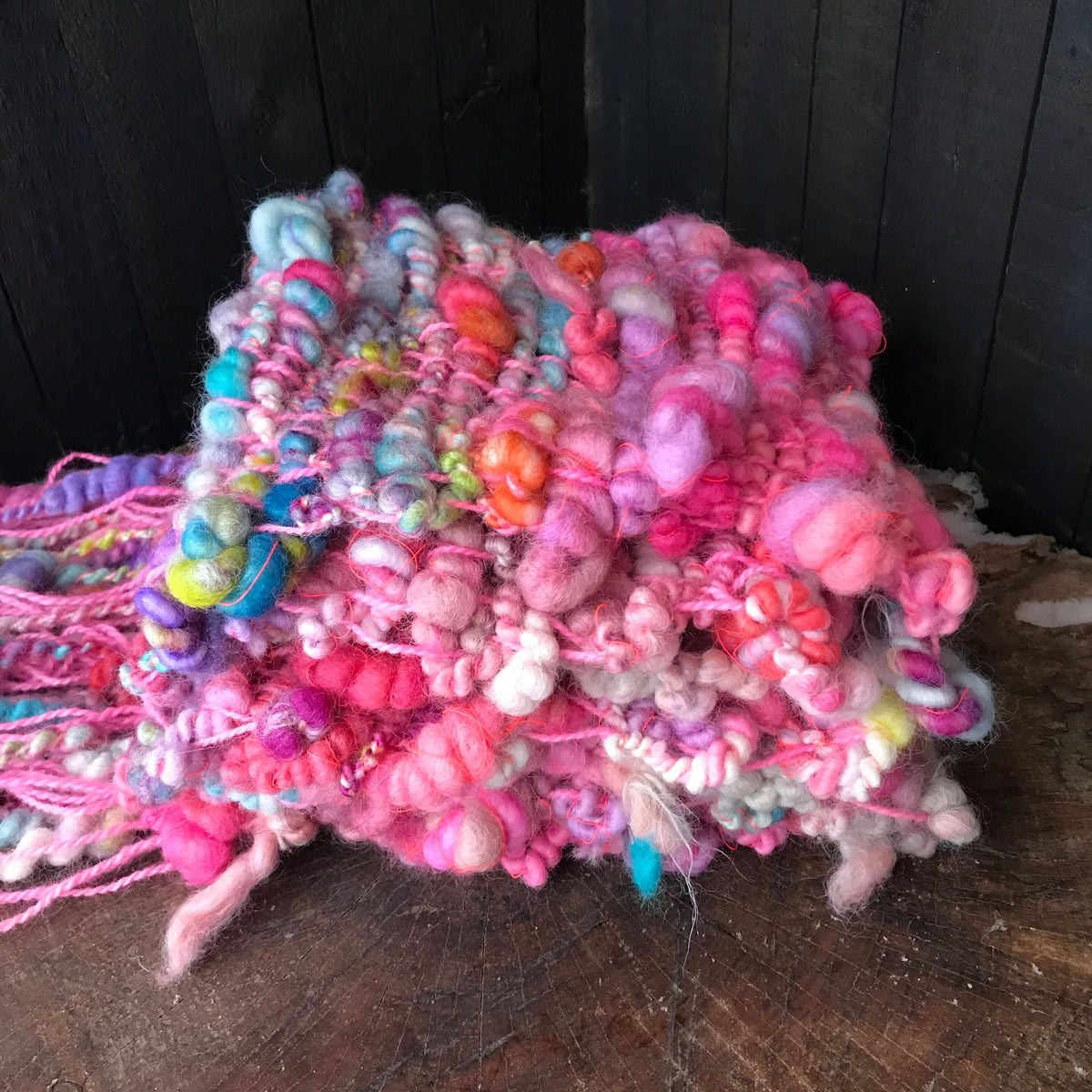 Rainbow scarf wool alpaca- Foulard arc-en-ciel  laine alpaga - Mynoush