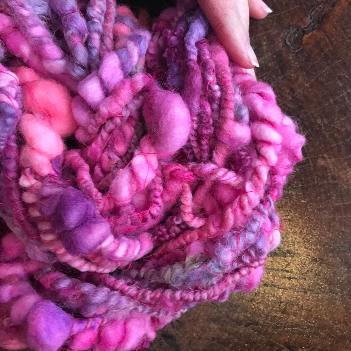 Pink art yarn 85g - Mynoush