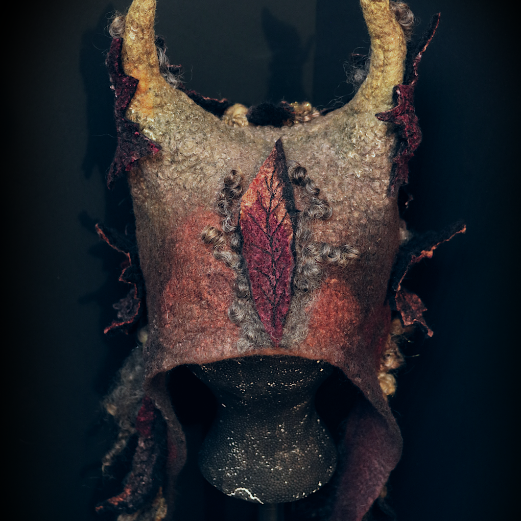 MADE TO ORDER Forest spirit Fairy felted hood