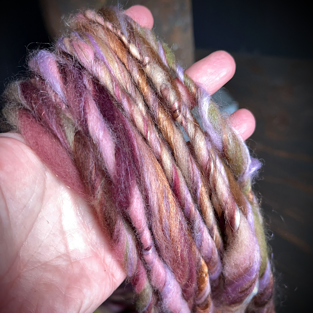 Hand spun single for knitting