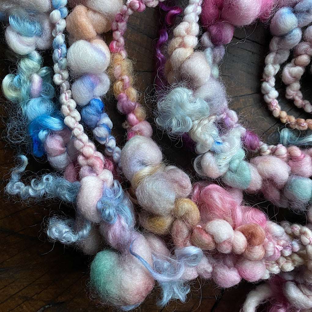 Vintage pastel Jumbo boucle Art yarn