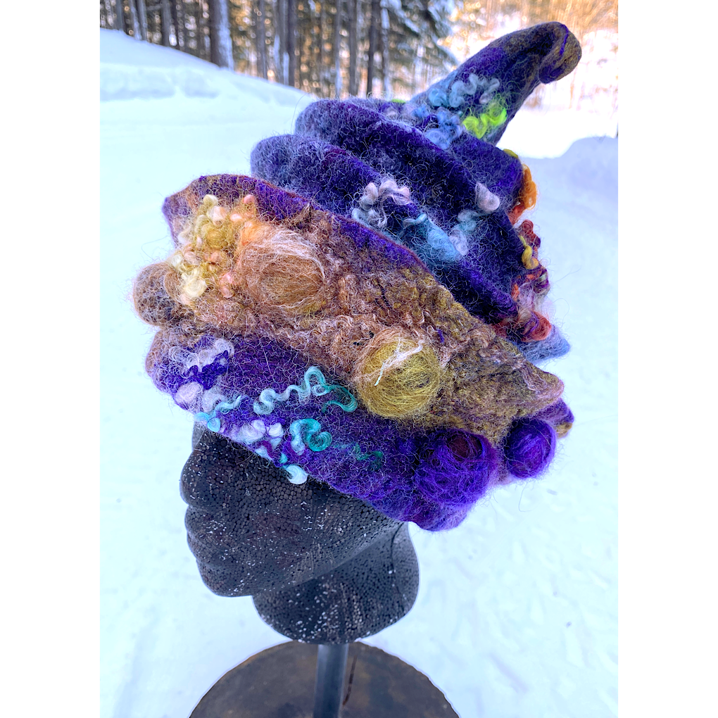 Nuit d’hiver - Felted hat 21“ small