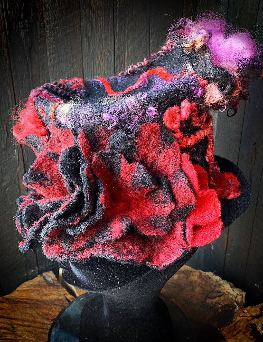Felted top hat