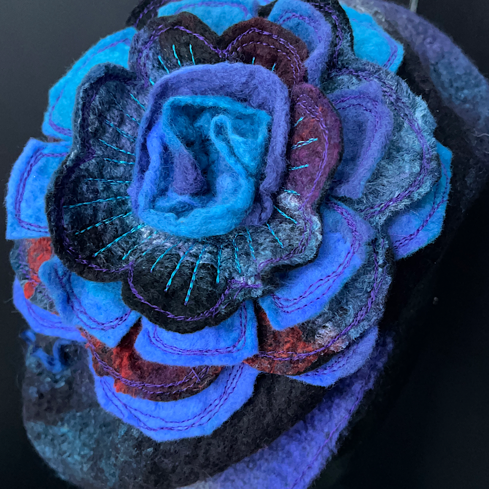 Felted oversized newsboy hat size 23.5”