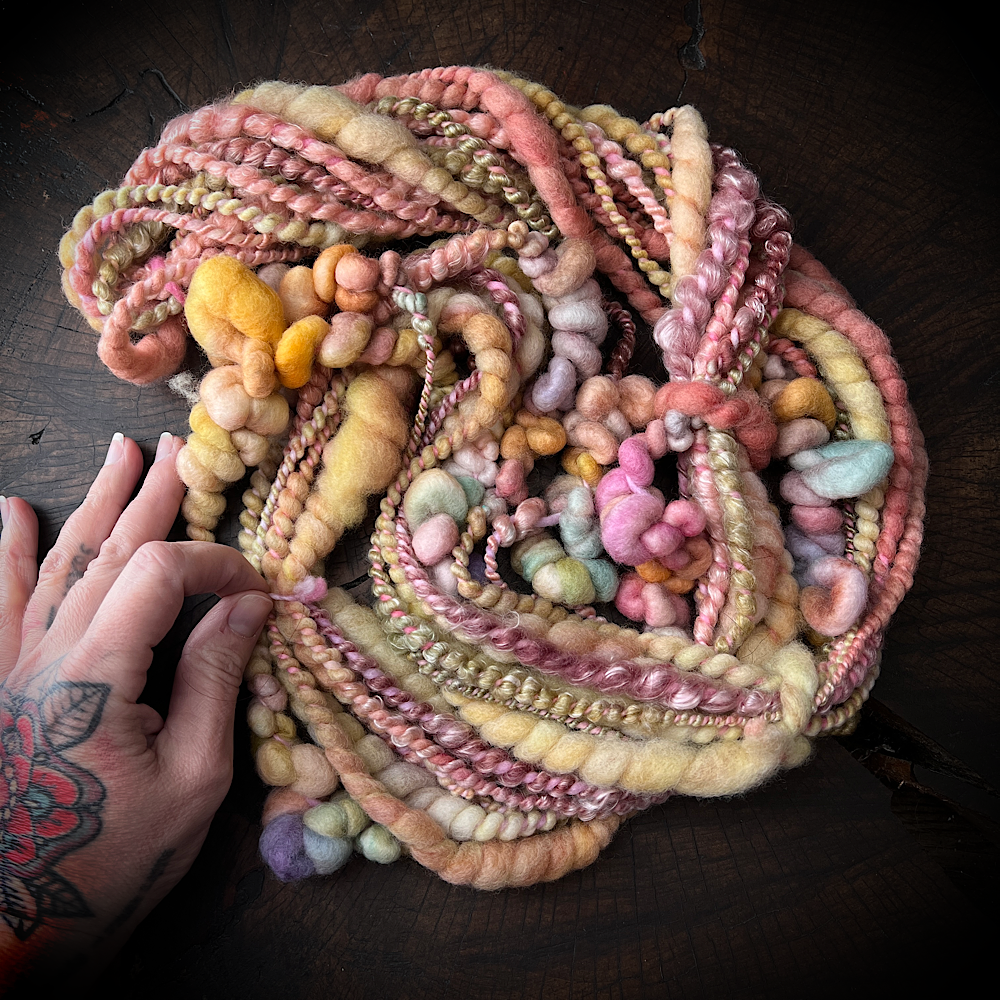 Golden hour merino art yarn