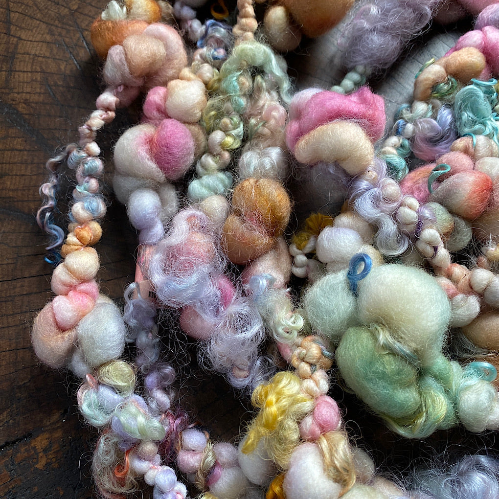 Vintage pastel Jumbo boucle Art yarn