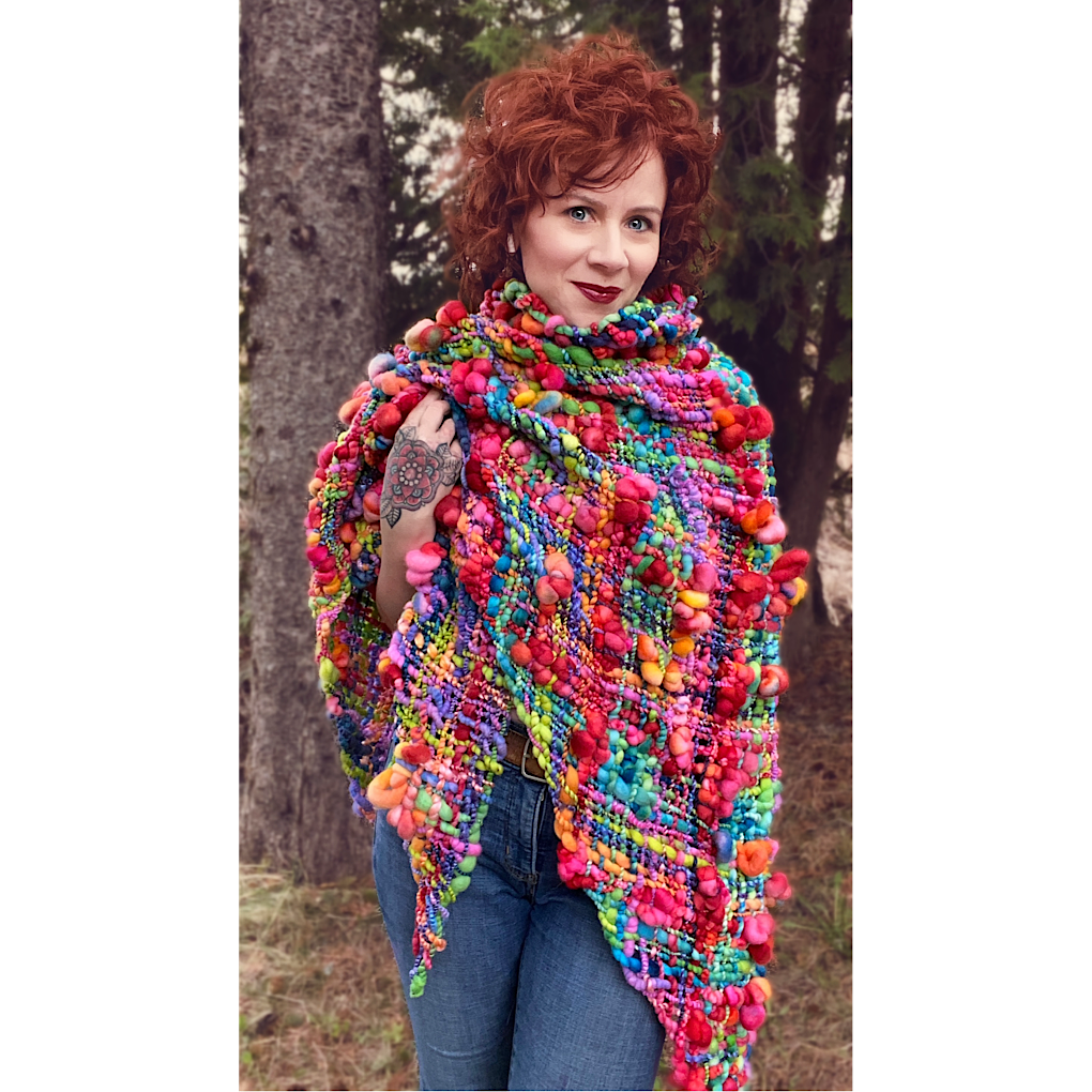 Over the Rainbow shawl